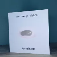 Kaart met edelsteen